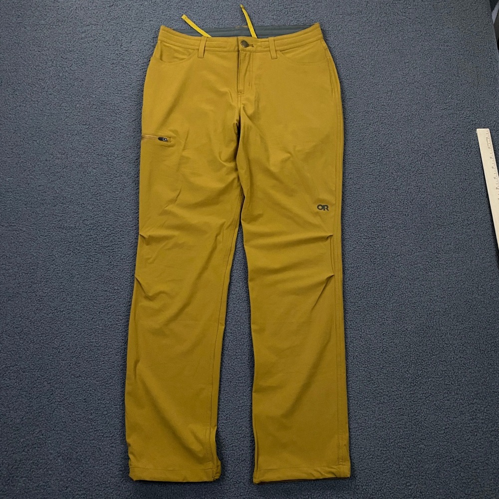 Outdoor Research Ferrosi Pants Womens 6 Mustard Stretch Hiking Drawstring 287668